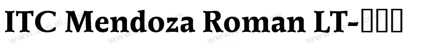 ITC Mendoza Roman LT字体转换